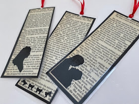 Laminated book marks made from old book pages