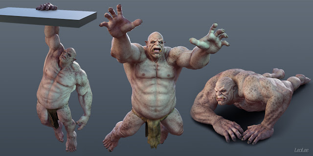 Fighting Poses for Ogre HD