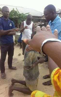 Man allegedly caught stealing from a church receives prayers from the members of the church 