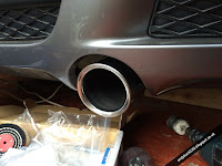 Standard BMW E92 335i exhaust clean