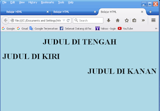 Belajar membuat HTML style