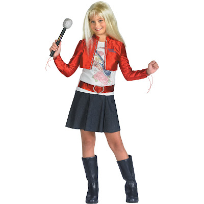 Hannah Montana Red Costume with wig