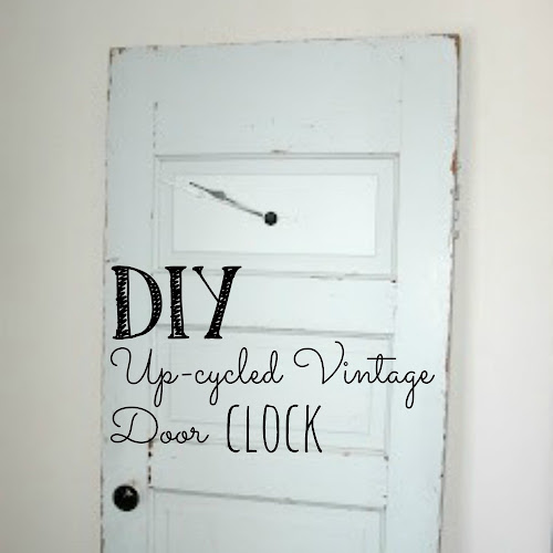 DIY Up-cycled Vintage Door Clock