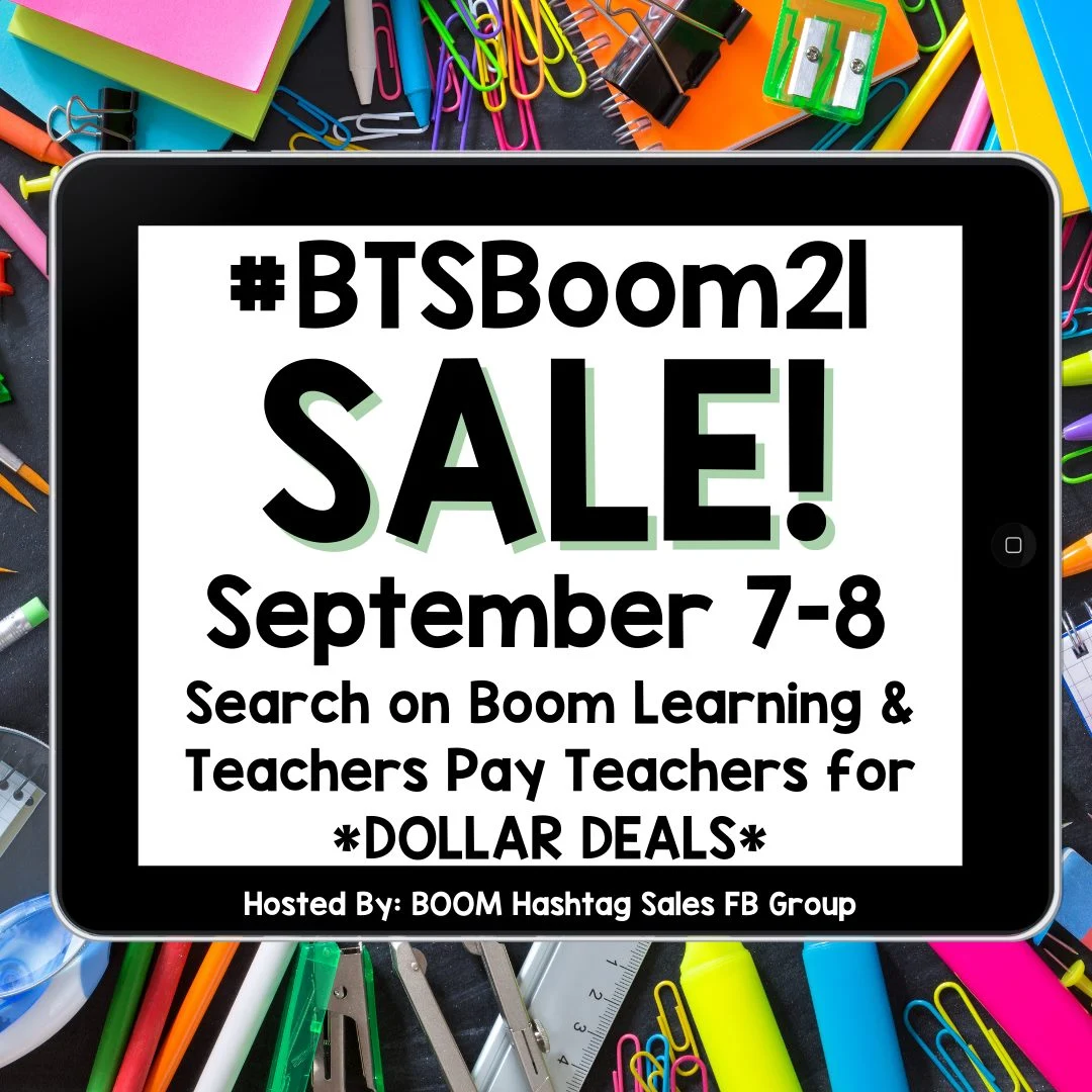 #BTSBoom21 Back to School Boom sale image for September 7 & 8, 2021