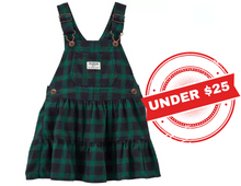 Carter's Toddler Allover Plaid Print Jumper Dress