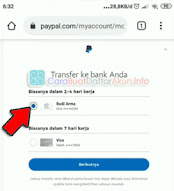 cara menarik uang dari paypal ke rekening bank bri