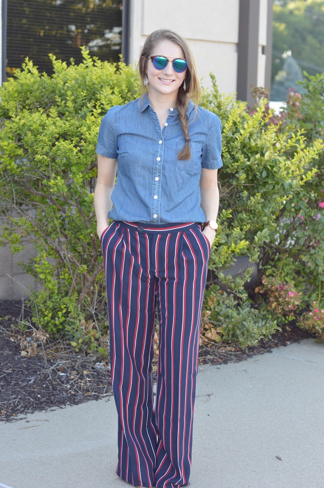 A Memory Of Us: how to style striped dress pants