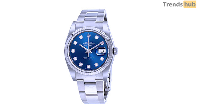 Lady Datejust 36 Blue Dial Stainless Steel Oyster Watch