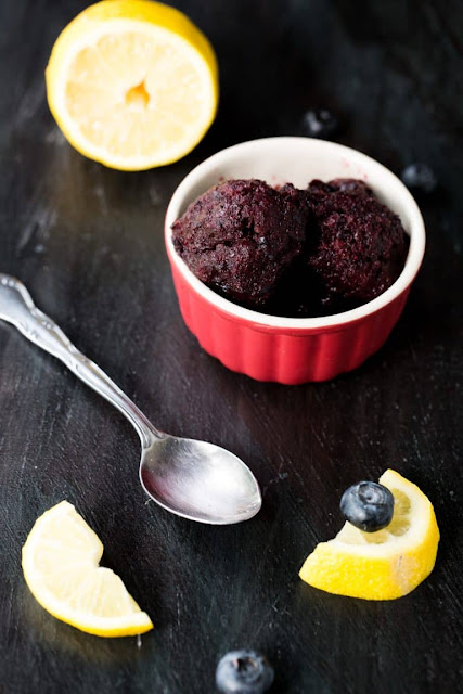 Simple Sugar Free Blueberry Sorbet Recipe