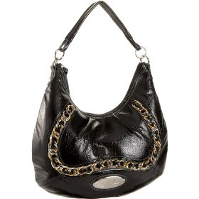 Dereon Handbags Affinity Chain-Detailed Hobo