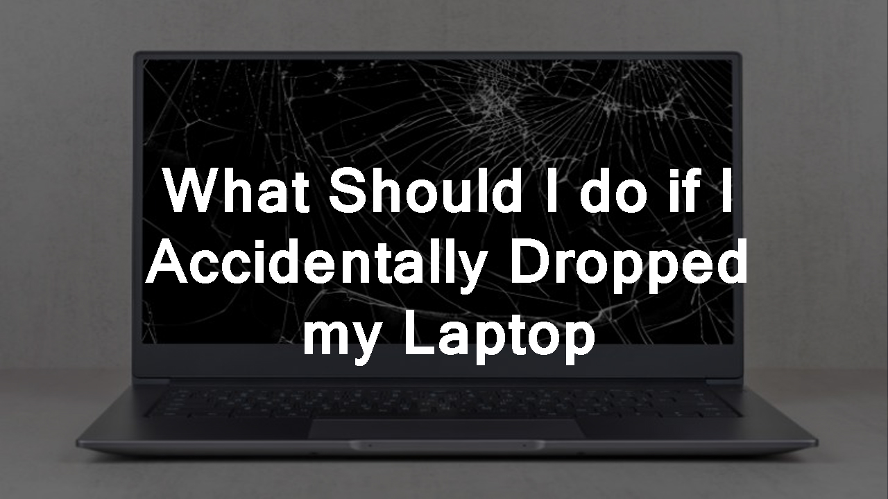 What Should I do if I Accidentally Dropped my Laptop