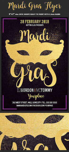  Mardi Gras Flyer Template