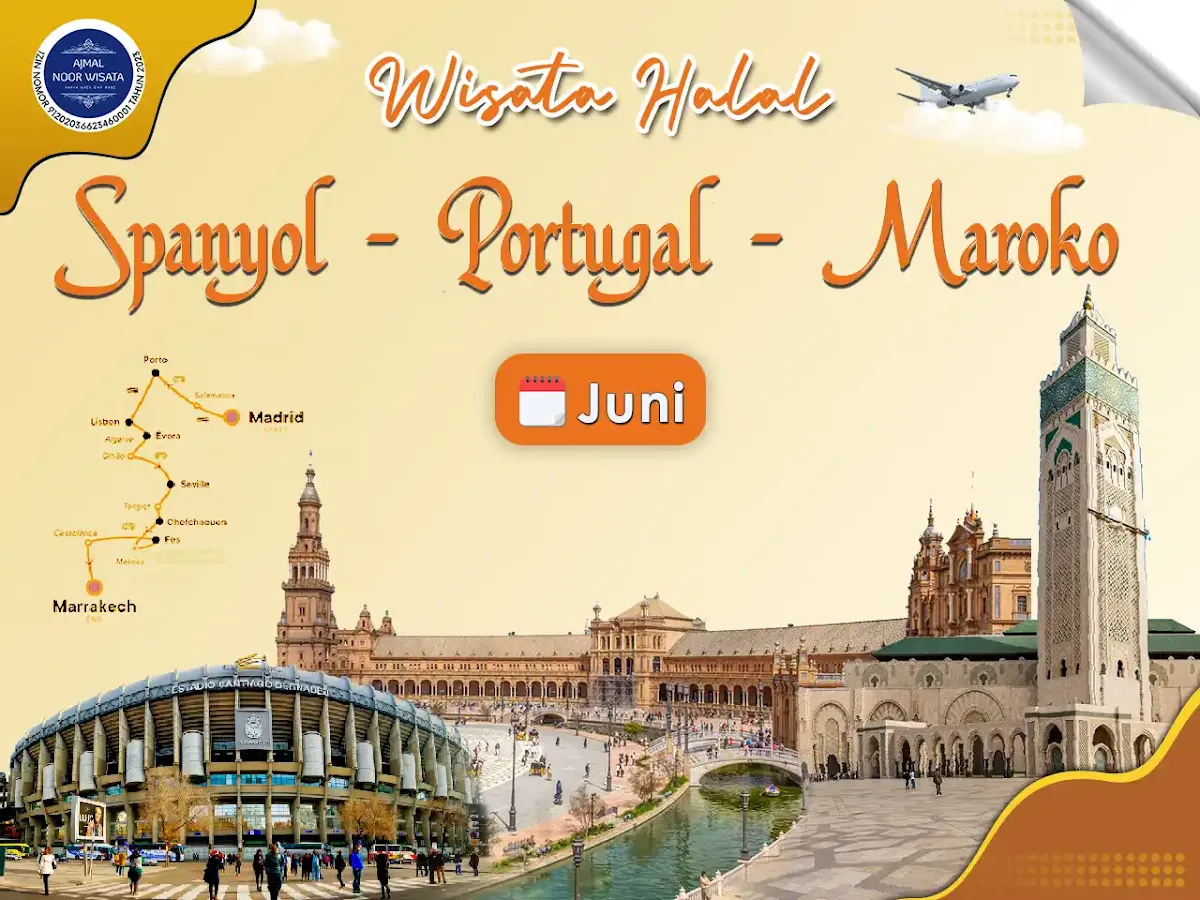 Paket Tour Spanyol Portugal Maroko Juni 2024