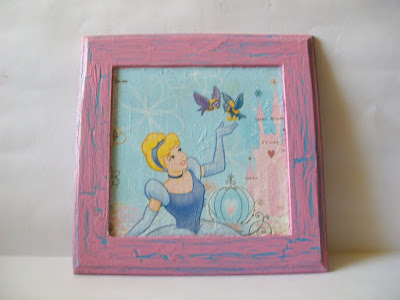 cuadros infantiles,decoracion infantil,decoupage,craquelado