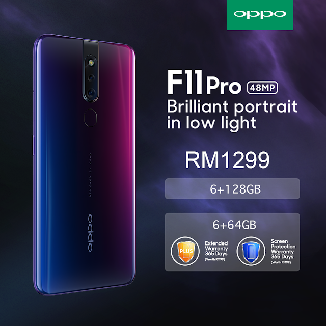 The OPPO F11 Pro 6GB RAM + 128GB ROM