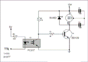 Simple commande de moteur DC marche-arrêt