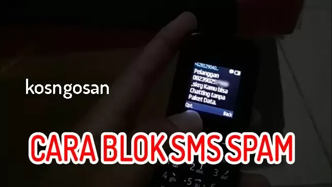 cara blokir sms iklan