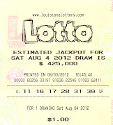 . State Lottery Company presumably losing lottery ticket (46315); . (lottery ticket )