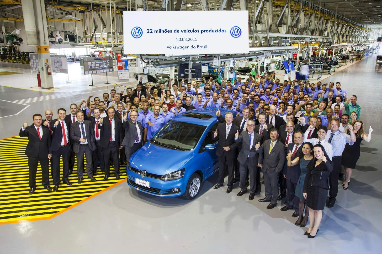 VW comemora 22 milhões de veículos produzidos no Brasil