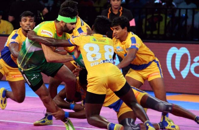 Prokabbadi 2017 review of Patna Pirates vs Tamil Thalaivas