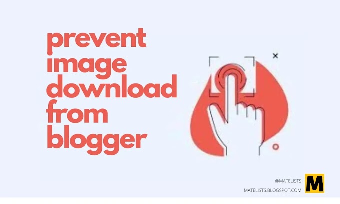How To Prevent Image Download From Blogger?