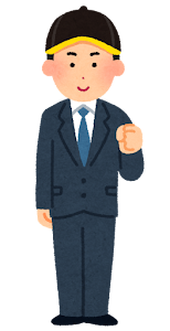 野球帽をかぶったスーツの男性のイラスト7