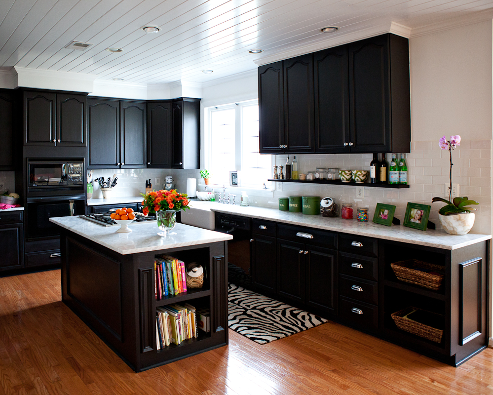 Dark Cherry Wood Cabinets