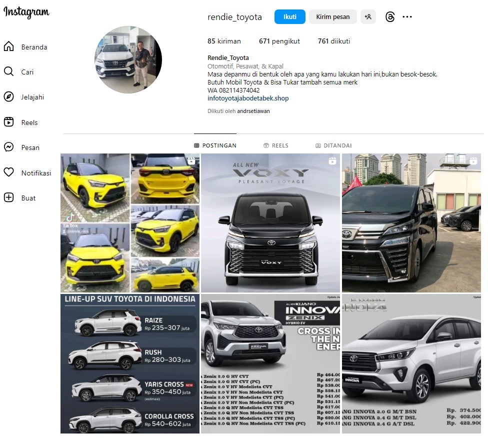 Toyota Juanda Instagram