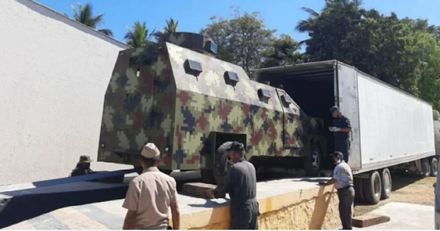 Estos son los carros blindados tipo Militar del Mencho y su CJNG que fueron trepados a Trilers