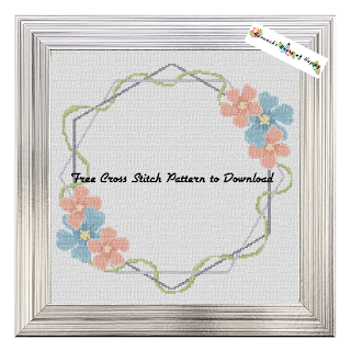 Beautiful Boho Cross Stitch Sampler Frame for Cross Stitch Wedding, Birth, or Bereavement Cross Stitch 