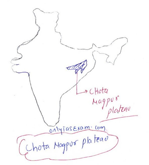 location of Chota Nagpur plateau