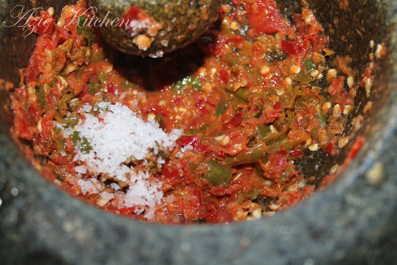 Sambal Belacan dan Ulam Ulaman - Azie Kitchen