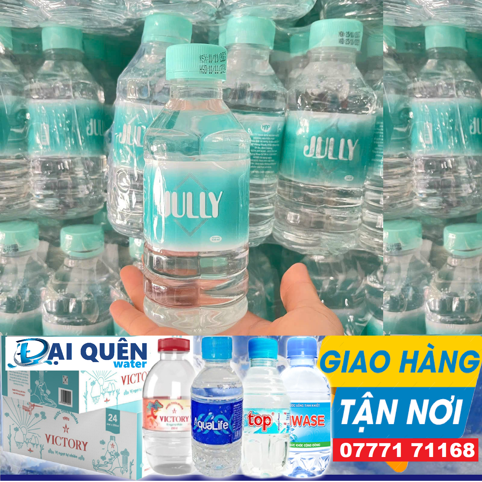 Nước suối chai nhỏ Jully 330ml