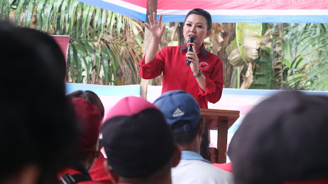 Konsolidasi Partai di Sengah Temila, Karolin Minta PDI Perjuangan Harus Menang