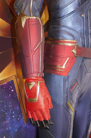 Captain Marvel costume gauntlet glove detail