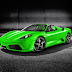 Green Ferrari Full HD Wallpaper