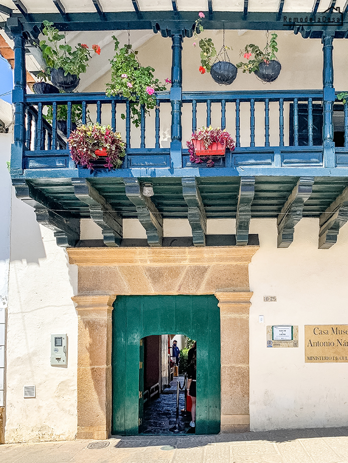 Front door and balcony