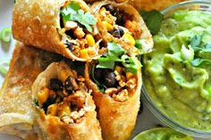  Vegan Tex Mex Egg Rolls