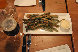 Asparagus fries with yummy smoked mayo at Hunger n Thirst