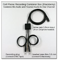 CP1045: Cell Phone Recording Combiner Box - Blackberry Version