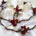 Burgundy flower crowns N1