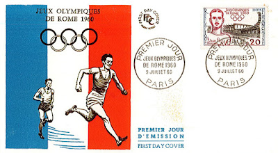 FDC Jeux olympique d'été de Rome 1960