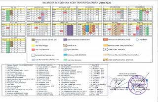 Kalender Pendidikan Provinsi Aceh 2019/2020