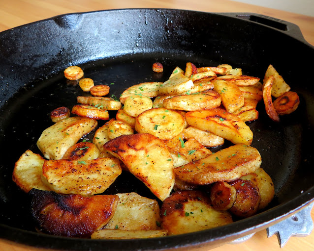 Butter Fried Parsnips