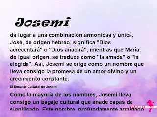 significado del nombre Josemi