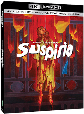 Cover art for Synapse Films' 4K UHD release of Dario Argento's SUSPIRIA. Art by Wes Benscoter!