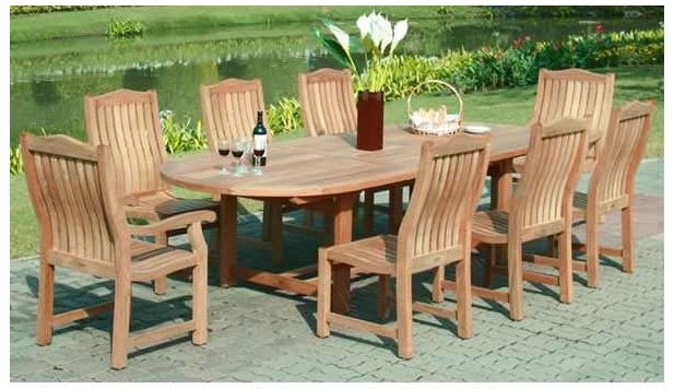 malvern teak dining set