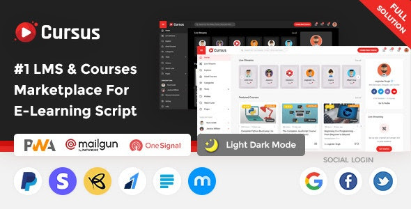 Cursus v1.3.6 – LMS & Online Courses Marketplace Script Full Solution