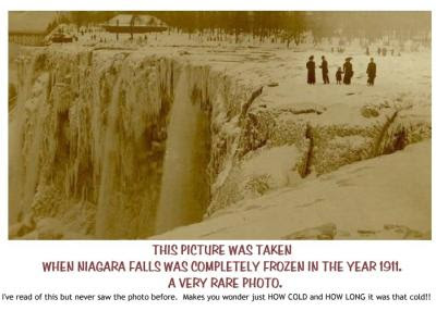 1911 Photos of Niagara Falls - Frozen Over