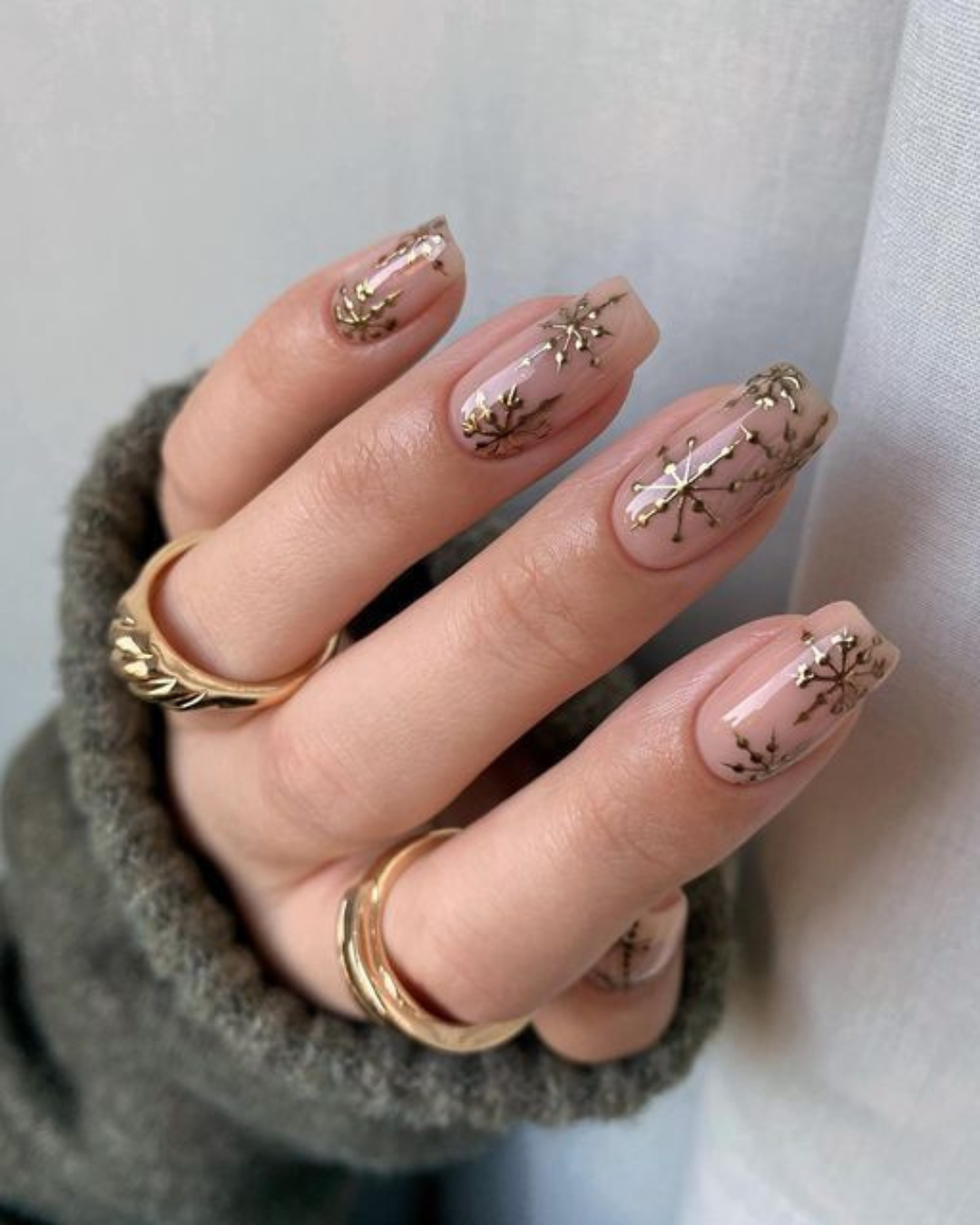 Inspirações de unhas para o natal